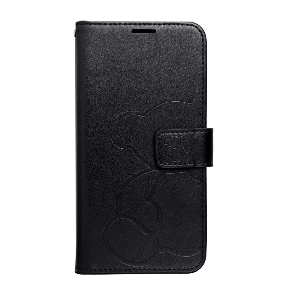 MEZZO Book case for IPHONE 16e (SE 4 2025) teddy bear black