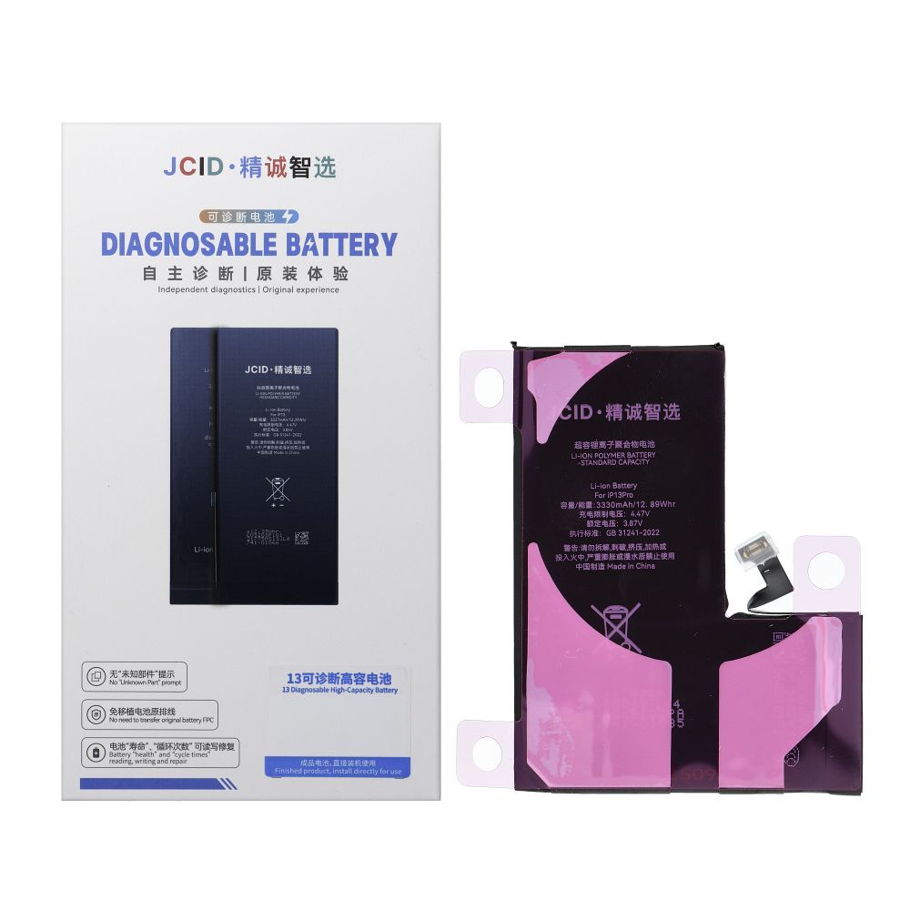 JCID Diagnosable Battery for iPhone 13 Pro 3330 mAh (high capacity)