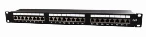 GEMBIRD Patch Panel  Cat.6 24 port shielded patch panel, 19 1U