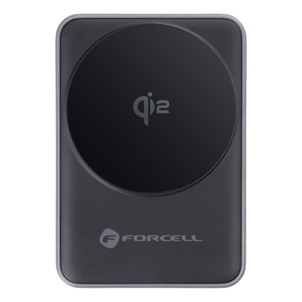 Wireless charger Forcell F-Energy 3in1 Flex Pro Qi2 compatible with MagSafe (F-05) silver
