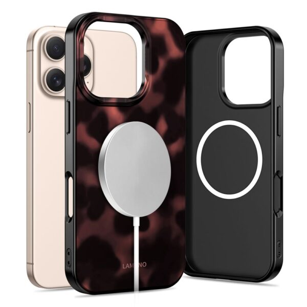 Tech-Protect Lamano MagSafe case for iPhone 16 Pro - black and redeng