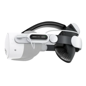 BoboVR E3 Pro Head Strap with Battery for Meta Quest 3 and 3S - White and Blackeng