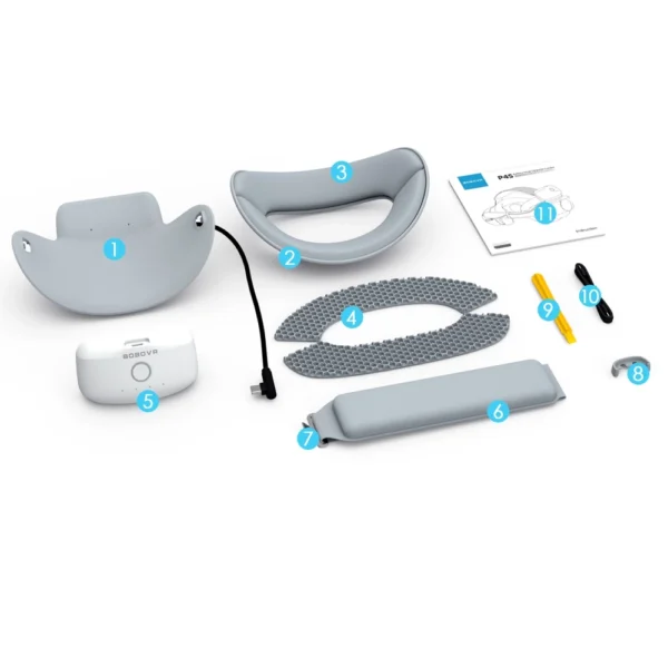 BoboVR P4S Head Strap with Battery for PICO 4 Ultra and Ultra Enterprise - Grayeng