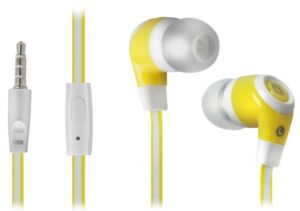 2074 DEFENDER EARPHONES PULSE 430 WHITE & YELLOW