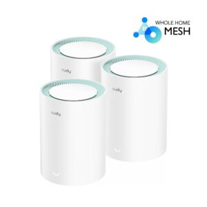 22086 CUDY M1300 AC1200 DUAL BAND WIFI MESH SYSTEM, 3 PACK