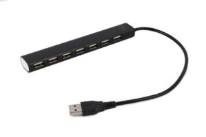 GEMBIRD USB HUB 2.0, 7 PORT, ΜΑΥΡΟ