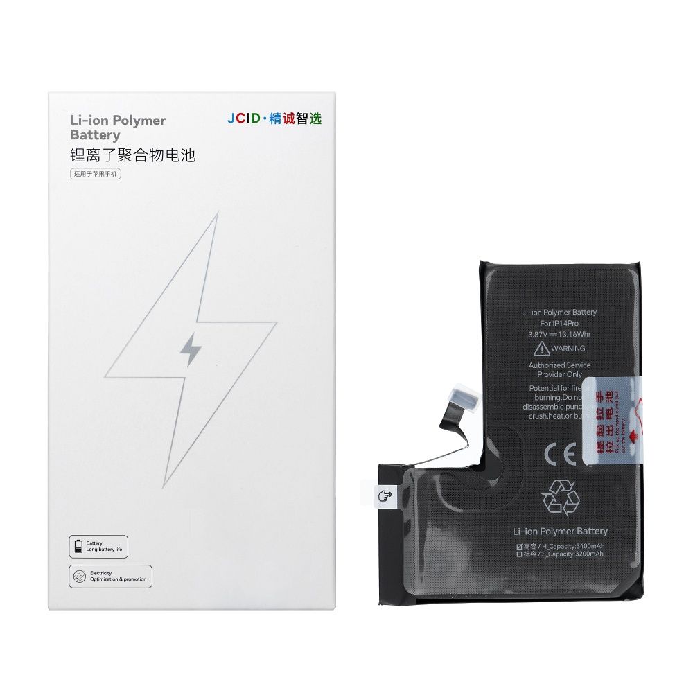 JCID Battery for iPhone 14 Pro 3400 mAh (high capacity)