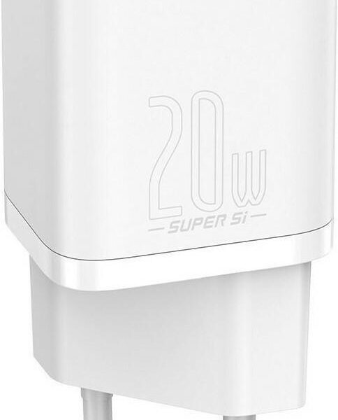 31738 BASEUS SUPER SI ΦΟΡΤΙΣΤΗΣ ΓΡΗΓΟΡΗΣ ΦΟΡΤΙΣΗΣ, 20W, ΛΕΥΚΟΣ