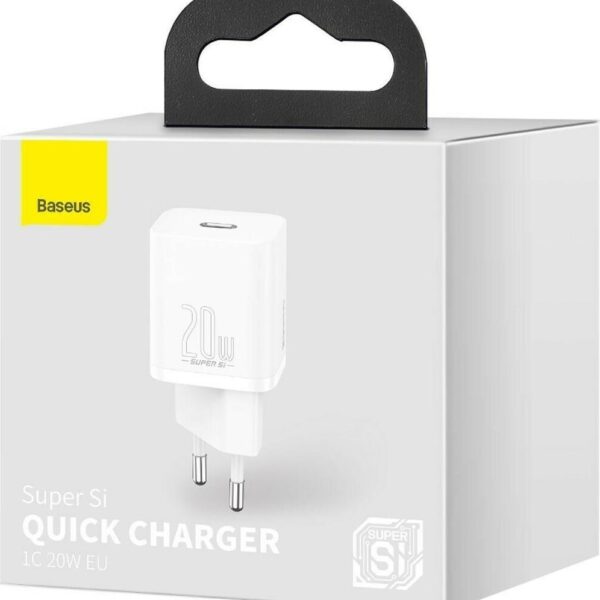 31740 BASEUS SUPER SI ΦΟΡΤΙΣΤΗΣ ΓΡΗΓΟΡΗΣ ΦΟΡΤΙΣΗΣ, 20W, ΛΕΥΚΟΣ