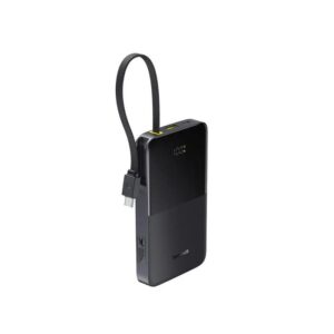 31886 BASEUS ENERFILL FC51 BIPOW2 PRO, POWERBANK, 20000MAh, ΜΕ ΚΑΛΩΔΙΟ TYPE-C, 22.5W, ΜΕ ΨΗΦΙΑΚΗ ΟΘΟΝΗ, ΜΑΥΡΟ