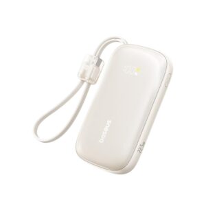 BASEUS ENERFILL FC21 QPOW3 ULTRA, POWERBANK, 20000MAh, ΜΕ  ΚΑΛΩΔΙΟ LIGHTNING, 22.5W, ΜΕ ΨΗΦΙΑΚΗ ΟΘΟΝΗ, ΤΙΤΑΝΙΟ