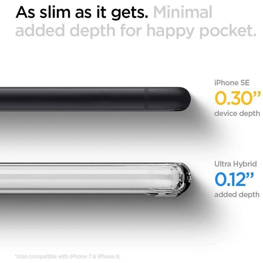 SPIGEN case Ultra Hybrid for IPHONE 7 / 8 / SE 2020 / SE 2022 transparent
