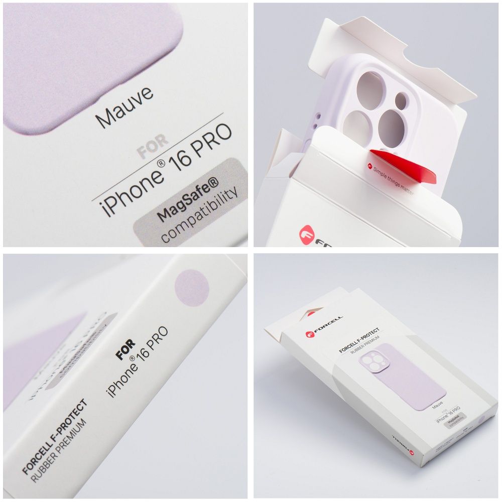 3cf75ba9602eafd21271d7444476b1c5 Case for IPHONE 17 Forcell F-Protect Rubber Premium compatible with MagSafe mauve