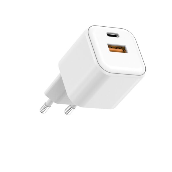 493192_oryg Setty wall charger USB-A + USB-C 20W LSGaN-AC-200 white