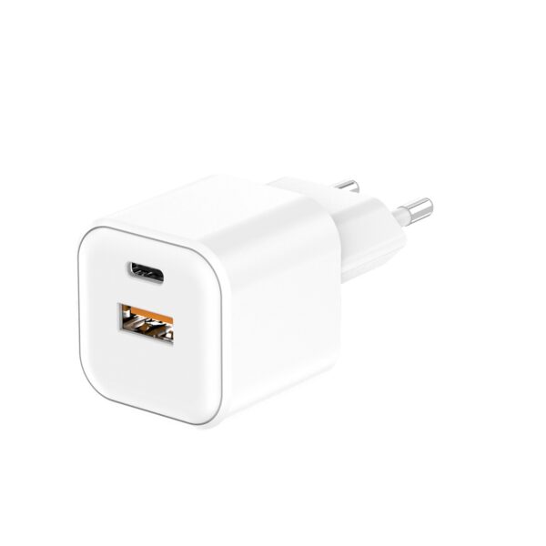 493193_oryg Setty wall charger USB-A + USB-C 20W LSGaN-AC-200 white