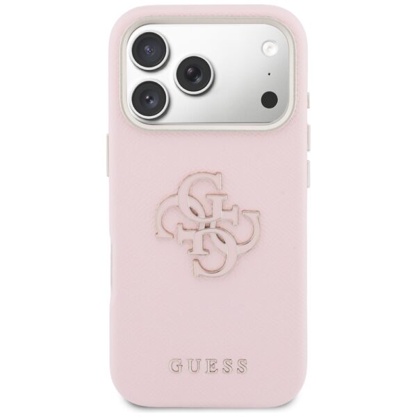 Guess HC PU FW RESIN LOGO PINK case for iPhone 17 Pro Max 6,9"
