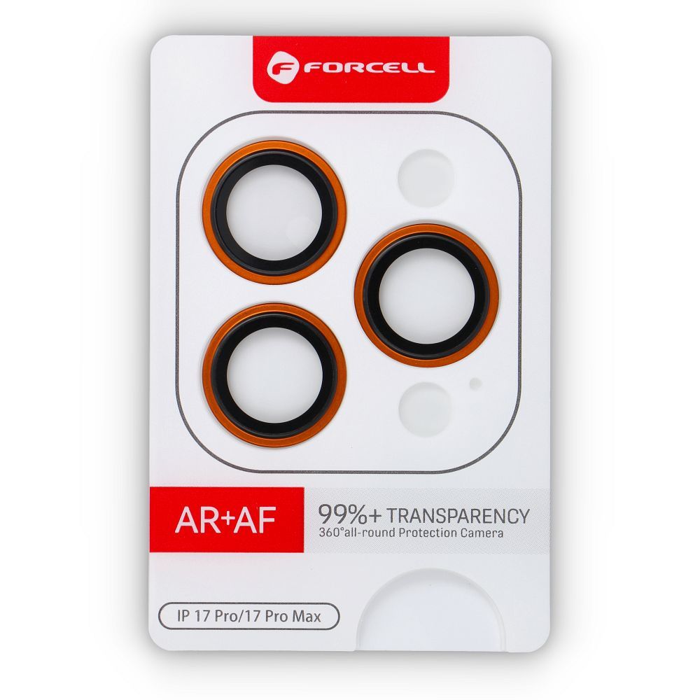 Camera glass to iPhone 17 Pro/ 17 Pro Max Forcell Premium orange