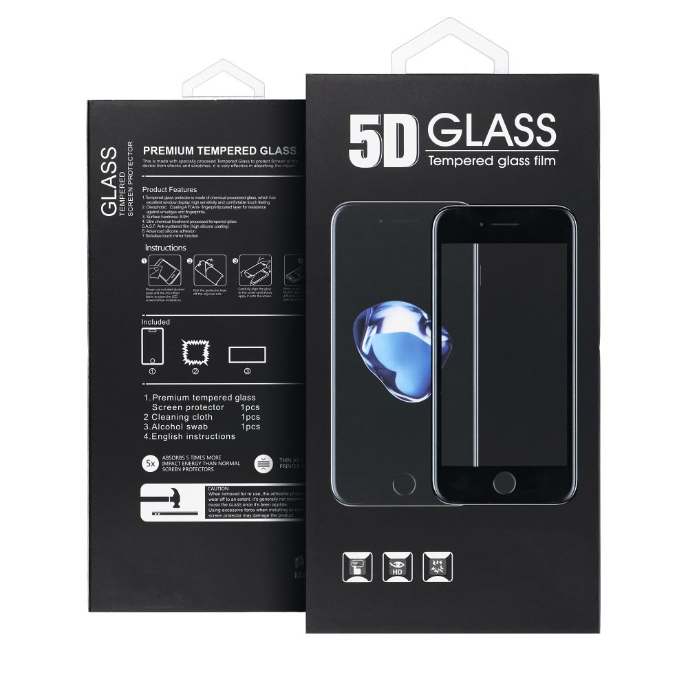 5D Full Glue Tempered Glass - for Samsung Galaxy S26 black