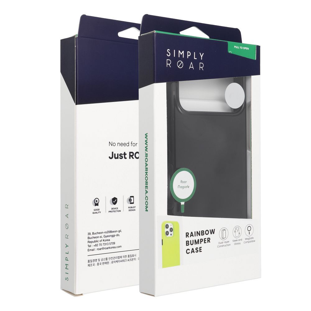 ROAR case RAINBOW BUMPER compatible with MagSafe for SAMSUNG A27 black