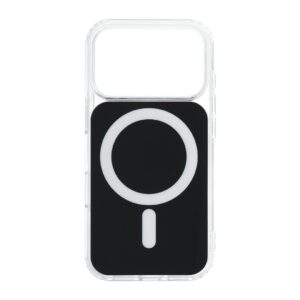 CLEAR FUSION MAG COVER Case compatible with MagSafe for IPHONE 15 black