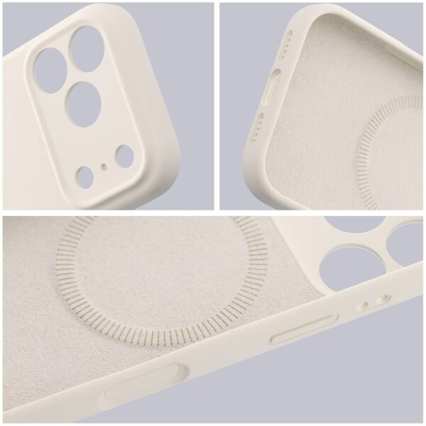 Case for iPhone 17 PRO MAX Forcell F-Protect Rubber Premium compatible with MagSafe antique white