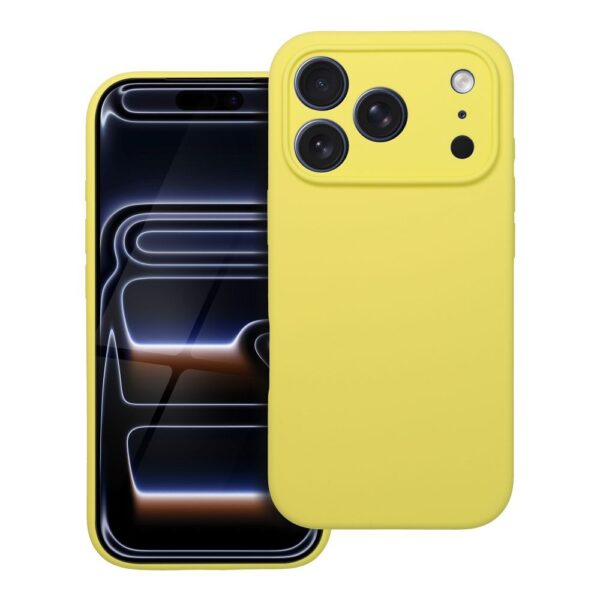 Case SILICONE 2mm for IPHONE 17 Pro lemon