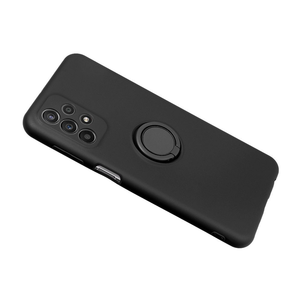 SILICONE RING case for SAMSUNG A37 5G black