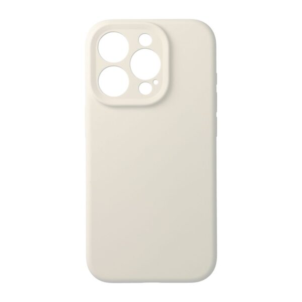 Case for iPhone 15 PRO Forcell F-Protect Rubber Premium compatible with MagSafe antique white