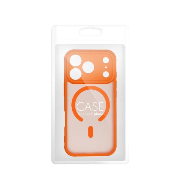 FULL MATTE MAG COVER case compatible with MagSafe for IPHONE 17 Pro Max hermes orange