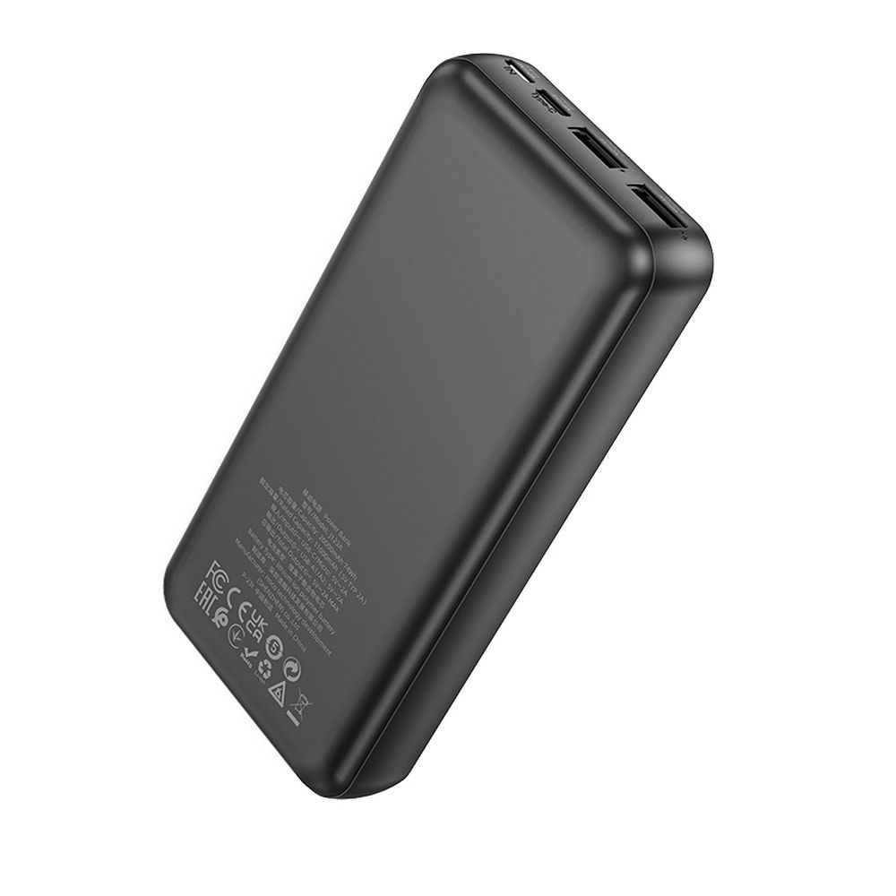 fd817fedd9406fa2dd9950ec55a7d91c HOCO powerbank 20000 mAh 2A J123A black