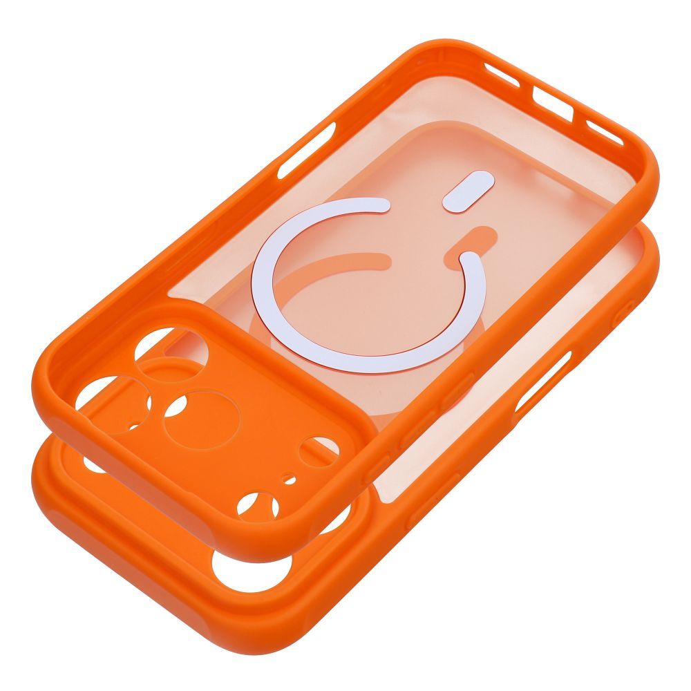FULL MATTE MAG COVER case compatible with MagSafe for IPHONE 16 Pro hermes orange